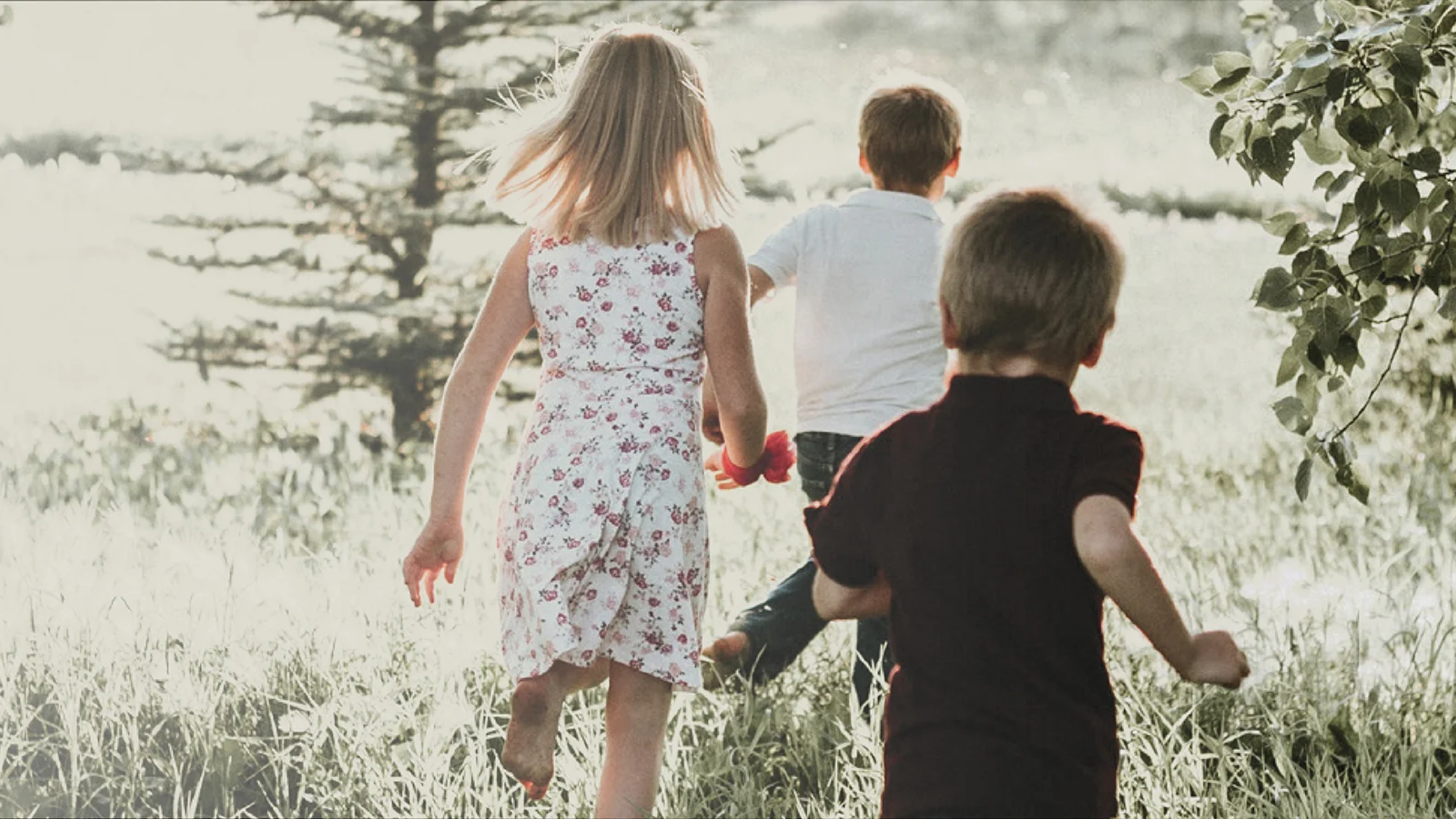 Children running