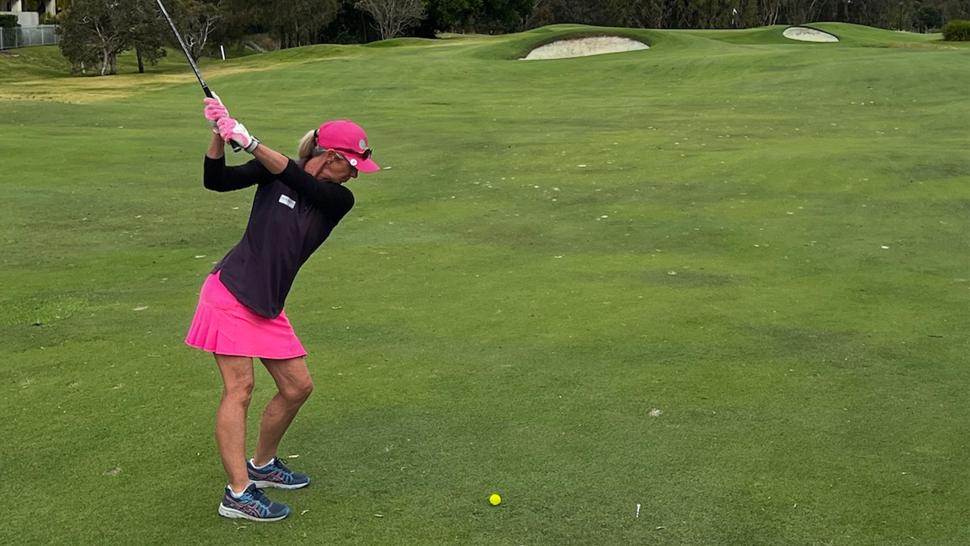 Girl golfer