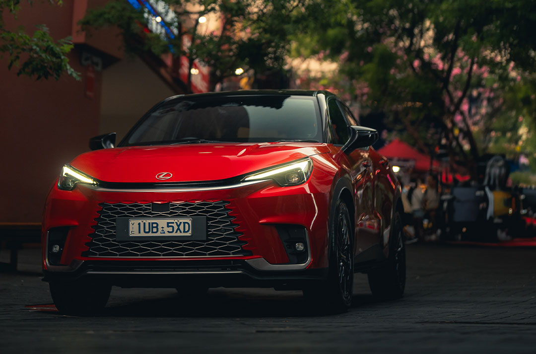 Red Lexus LBX