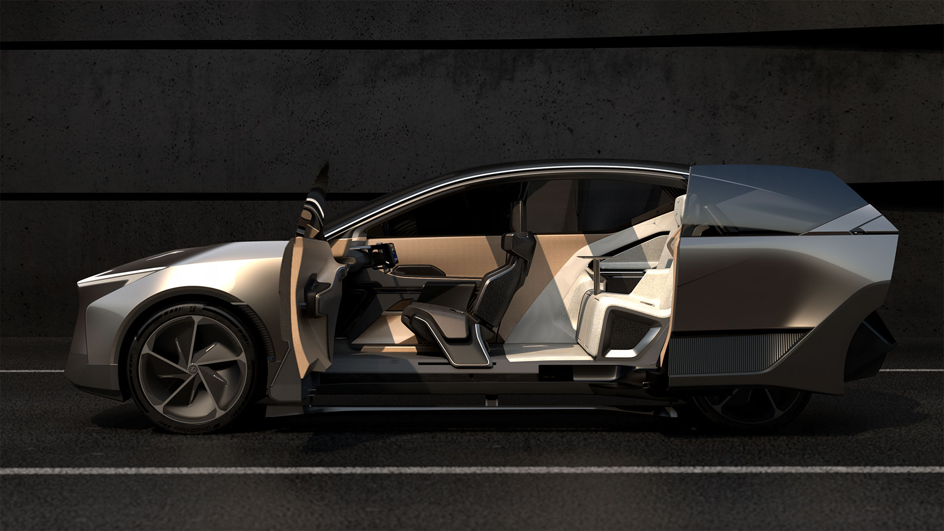 The Lexus LF-ZL Concept vehicle. Not available for purchase.